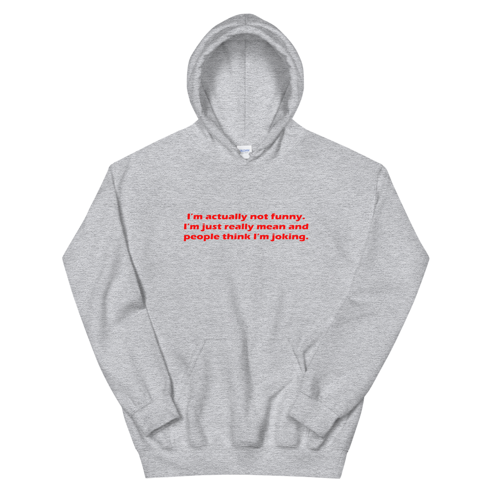 I'm Actually Not Funny Hoodie
